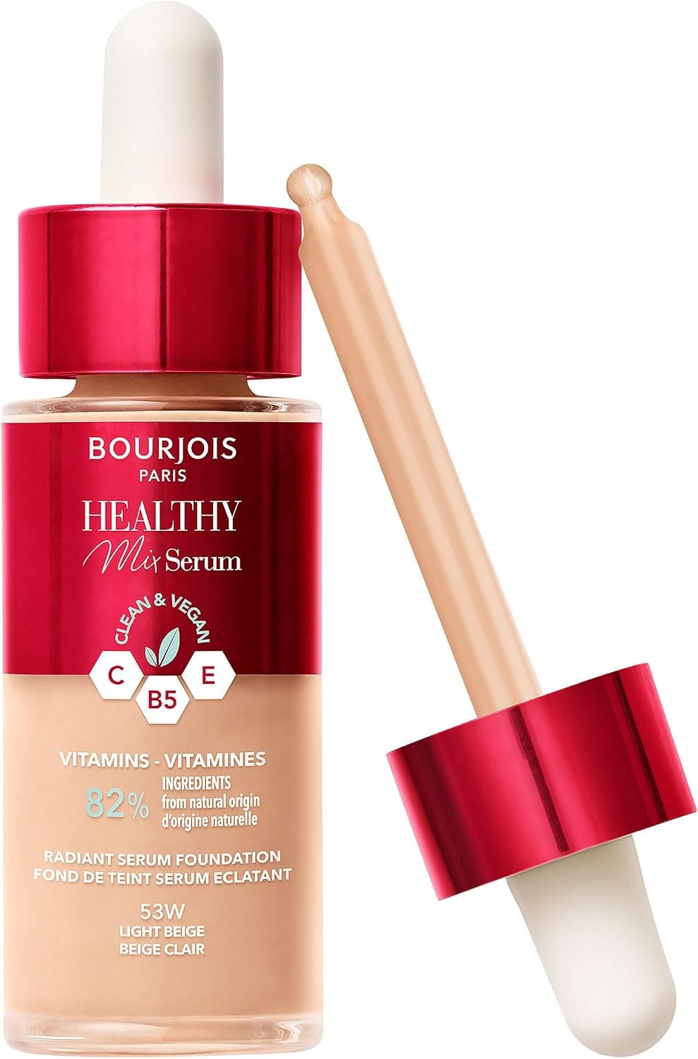 Bourjois Healthy Mix Clean fond de teint sérum - 55N - Beige profond, 30 ml