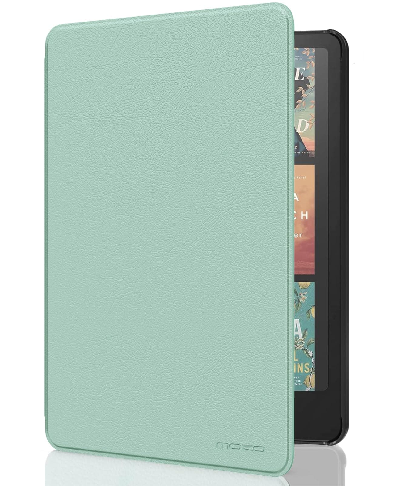 MoKo Case Compatible with 7 inch Kindle Paperwhite (12th Generation-2024) and Kindle Colorsoft Signature Edition 2024, Lightweight Case with Auto Wake/Sleep for Kindle Paperwhite 2024, Agave Green - Image 1