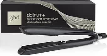ghd - Lisseur cheveux ghd Platinum+ - Fer à lisser professionnel - Lisse en un passage sans chaleur extrême, 75% plus brillants, 70% plus forts - Lisseur boucleur idéal cheveux colorés/abîmés