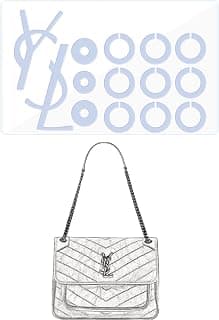 Film de protection pour matériel, compatible avec YSL Niki Medium/Large Autocollant pour matériel de sac à main transparent, anti-rayures, transparent