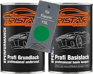 TRISTARcolor Peinture voiture Kit pot prêt à la pulvérisation pour Xiaomi YSL Yun Shan LV Metallic Internal peinture de fond + peinture de base 2 litres 2000 ml