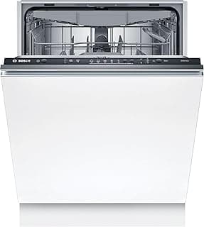 Bosch SMV25EX02E Series 2 Built-In Dishwasher, Fully Foldable, InfoLight: LED Program Display, 3 Baskets, EcoDosage, AquaStop, 60 cm