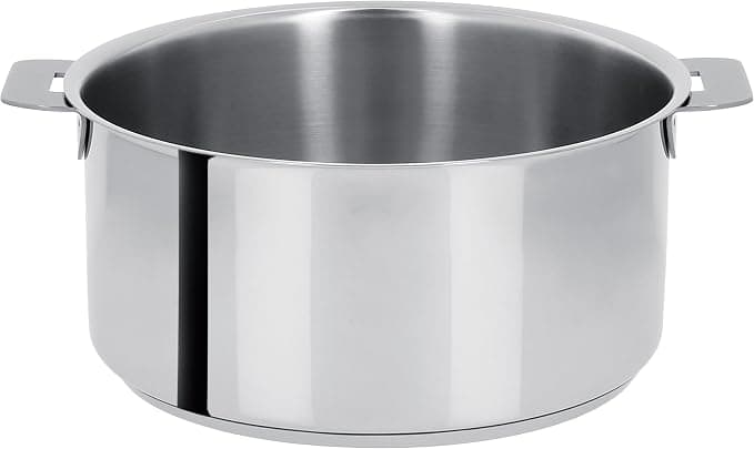 Cristel - F26Q Stainless Steel Dutch Oven 26 cm without Removable Handle - Collection Mutine - Image 1
