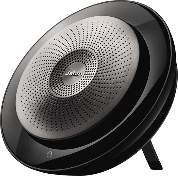 Microsoft Jabra Speak 710 Speaker Phone - Microsoft Certified Portable Conference Speaker with Bluetooth Adapter and USB - Connect with Laptops, Smartphones and Tablets, Black