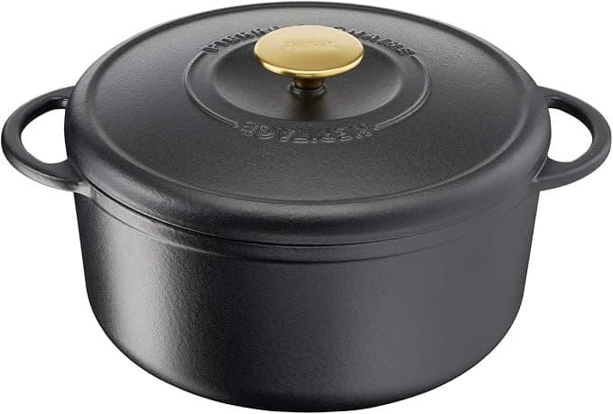 Tefal Pierre Gagnaire Heritage E2230304 Cast Steel Casserole Dish Round 21 cm 3.3 L Induction