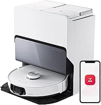 roborock S8 MaxV Ultra Aspirateur Robot avec 8-en-1 Station, Robot Aspirateur Laveur avec Brosse Latérale & DuoRoller Aspiration 10000 Pa, Auto-Nettoyage du Serpillière et de la Planche à Linge à 60℃