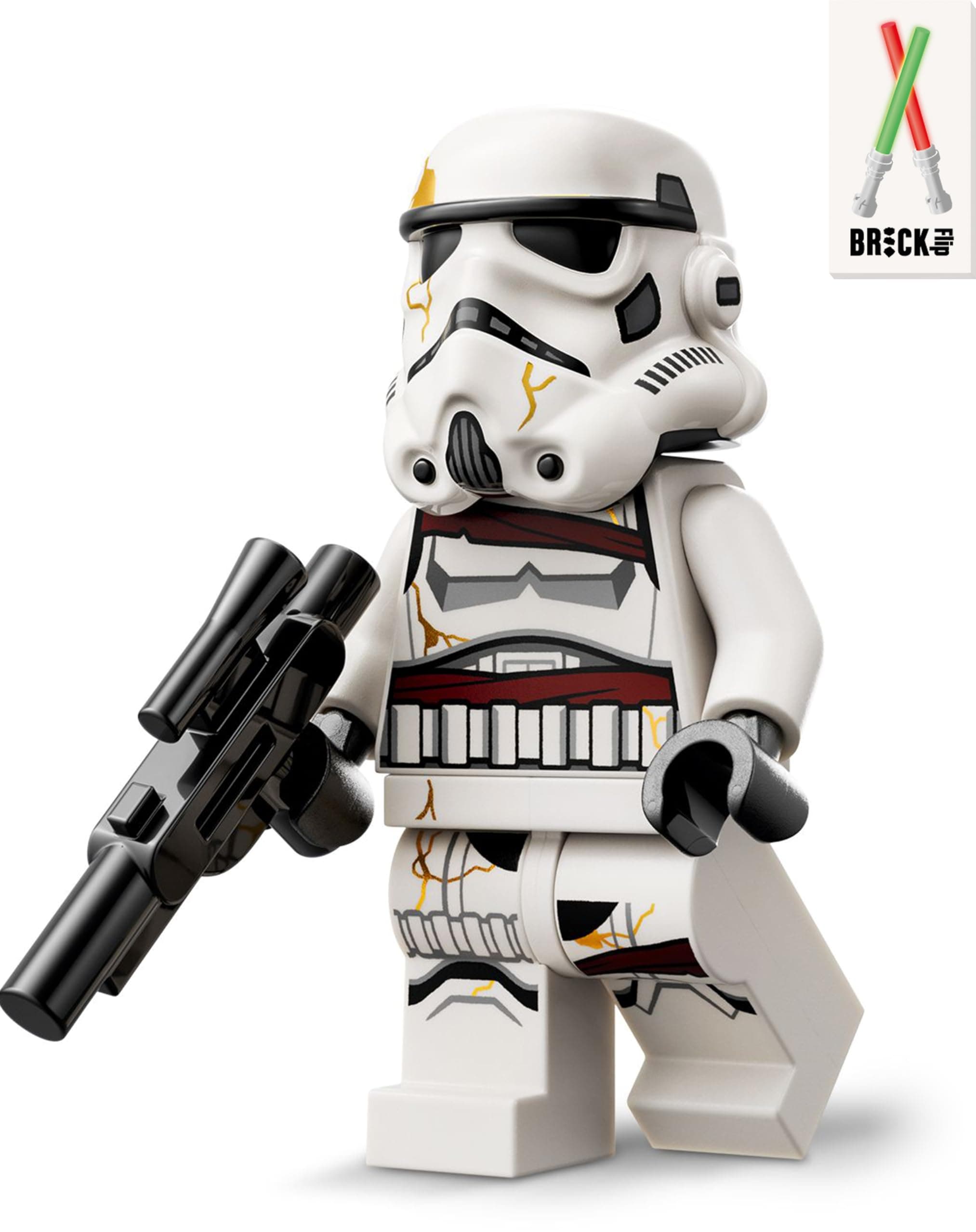 LEGO Star Wars Nighttrooper Figure Set with Blaster Gun and Helmet - Alternative to Battle Pack, Mini Figures, Imperial Night Trooper #1 - Image 1