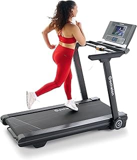Echelon Stride 6S-10 Smart Folding Treadmill | XL Device Holder, 3.0 CHP Motor, 12 Levels Tilt, Bluetooth, USB Charging, Automatic Folding Design | Gym Machine