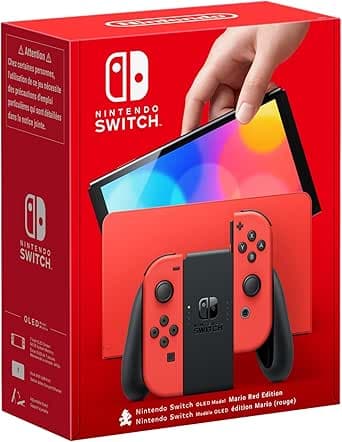 Nintendo Console Switch - Modèle OLED Edition Mario (rouge)