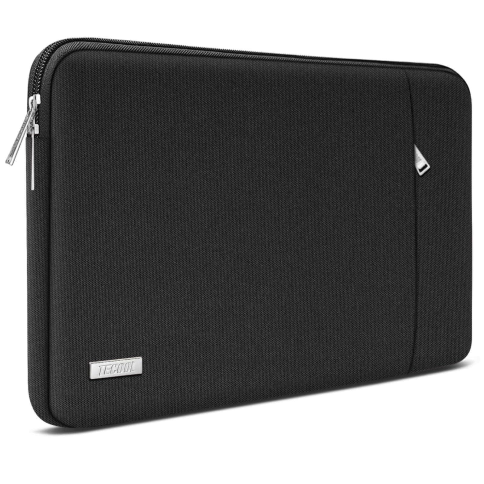 TECOOL 14 Inch Laptop Case for 14 Inch HP EliteBook Probook Dell Lenovo Thinkpad Acer Chromebook, MacBook Air 15 M4 M3 M2 2025-2023, Waterproof Computer Pouch 14, Black