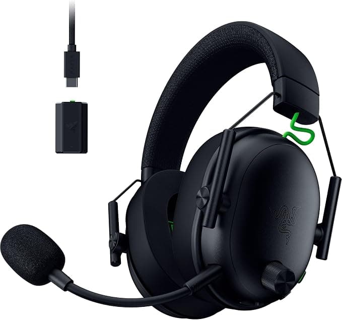 Razer BlackShark V3 Xbox S|X - Wireless Headphones for Esports - Triforce 50mm Speakers - Detachable Broadband Microphone - HyperSpeed 2.4 GHz and Bluetooth - Surround Sound - Xbox/PC | Black - Image 1