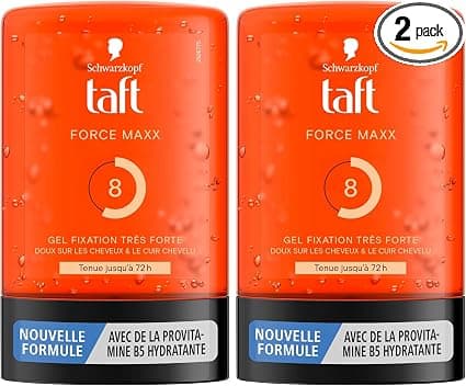 Schwarzkopf - TAFT - Styling Tube Gel - Force Maxx Gel - Holds up to 72H - Very Strong Hold - Soft on Hair - Long Lasting Hold - No Sticky Effect - Formula Provitamin B5-300 ml - Image 1