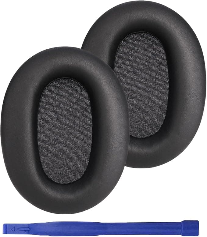 Adhiper WH-CH720N Earpads Replacement Ear Pads for Sony WH-CH710N / WH-CH720N / WH-CH700N Headphones - Soft Protein Leather & Memory Foam Earpads - Black - Image 1