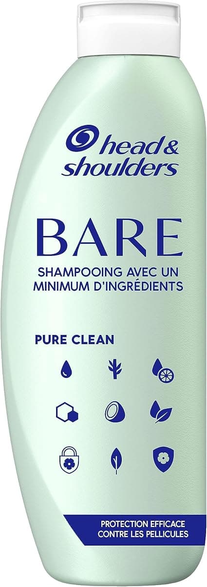 Head & Shoulders Bare Pure Clean Sulfate Free Anti-Dandruff Shampoo 400ml Oily Hair - Image 1