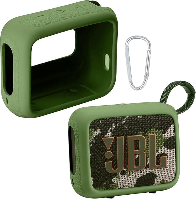 co2CREA Housse en Silicone Compatible Speaker Case pour JBL Go 4 Enceinte Bluetooth Portable (Comprend Un Manchon en Silicone Uniquement) - Image 1