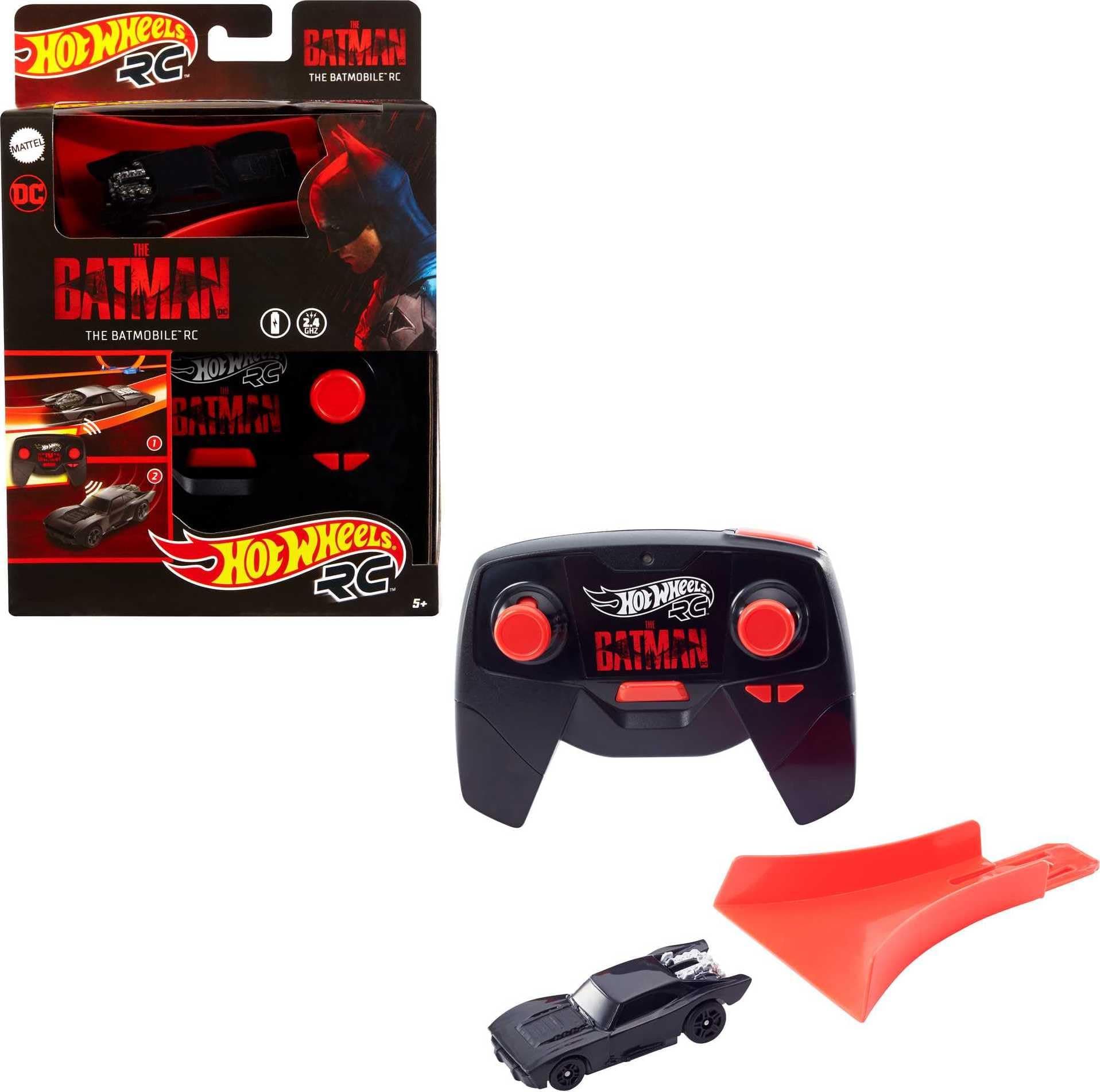 Hot Wheels Hot Wheels RC RC Car Batmobile 1:64 Scale Compatible with Circuits and Tracks Orange, Toy for Children from 5 Years, HBL43