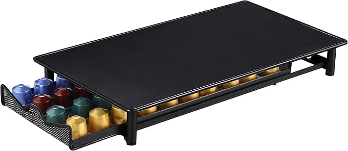 Exzact Nespresso Compatible Coffee Capsule Drawers, Not Sold or Created by Nespresso, Coffee Capsule Holders (40 x Capsules) - Image 1