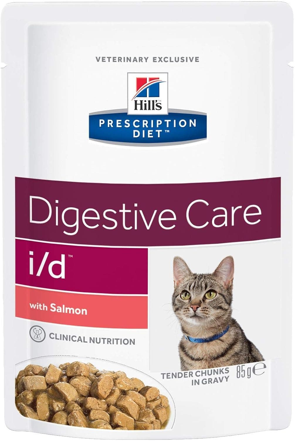 Hill's Feline i/d Maaltijdzakje Salmon Kattenvoer 12 x 85g - Image 1