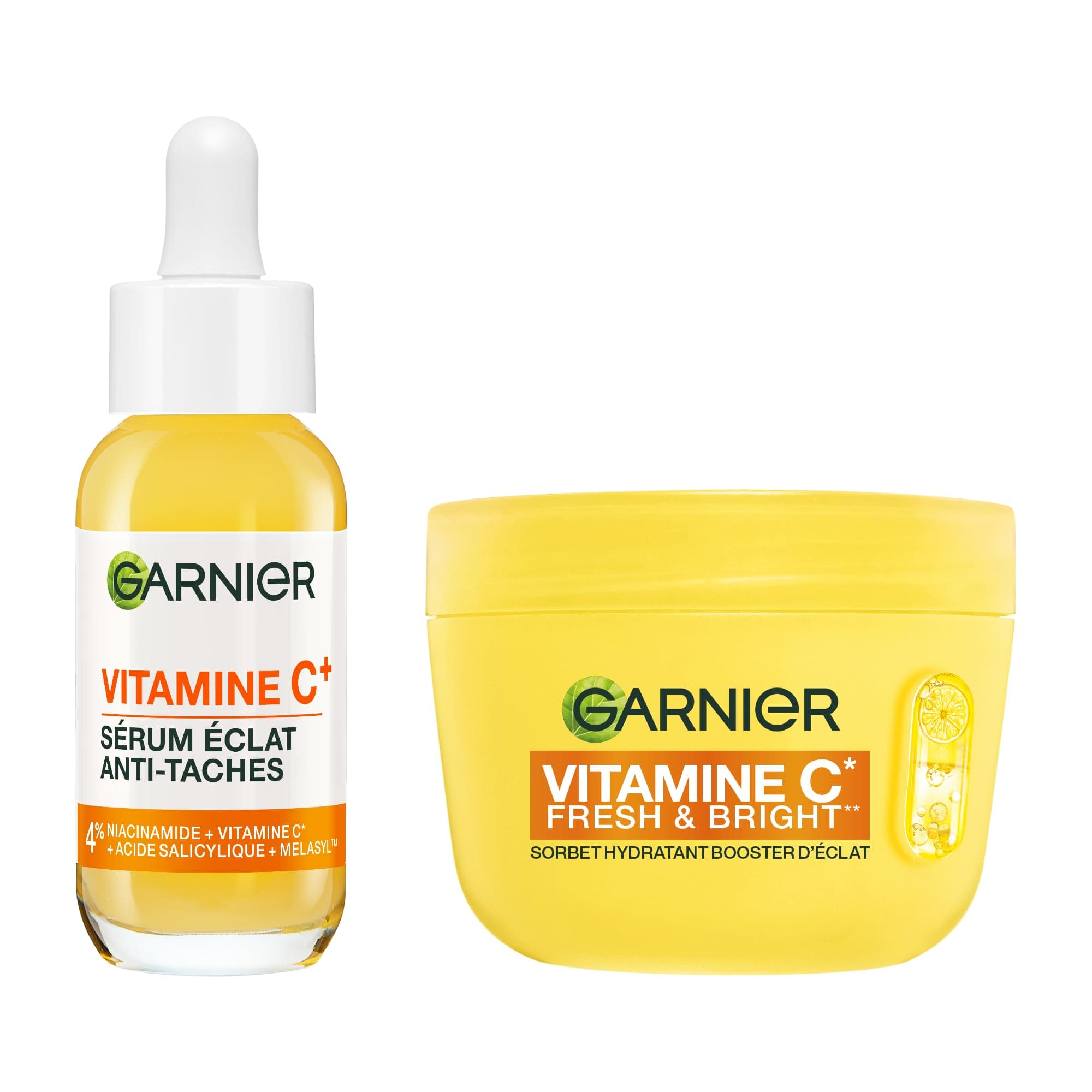 GARNIER - SkinActive - Routine Vitamine C - Crème Sorbet Hydratante Fresh & Bright (85 ml) + Sérum Jour Vitamine C (30 ml) - Réduit Les Taches Brunes, Unifie & Booste l’Éclat - Tous Types de Peaux - Image 9