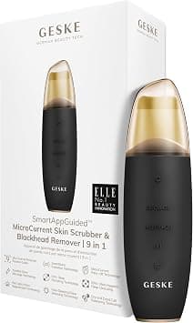 GESKE | SmartAppGuided™ MicroCurrent Skin Scrubber & Blackhead Remover | 9 in 1 | Skin Care Tools | Face Cleansing | Anti-Aging & Cleansing | Pro Face Lift | Blackhead Extraction - Image 1