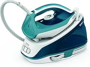 Tefal SV6115 Express Essential steam ironing station | 5.2 bar | Steam boost effect: 280 g/min | Continuous steam output: 120 g/min | Calc Clear technology | Xpress Glide soleplate | 2200 W | 1.4 L |