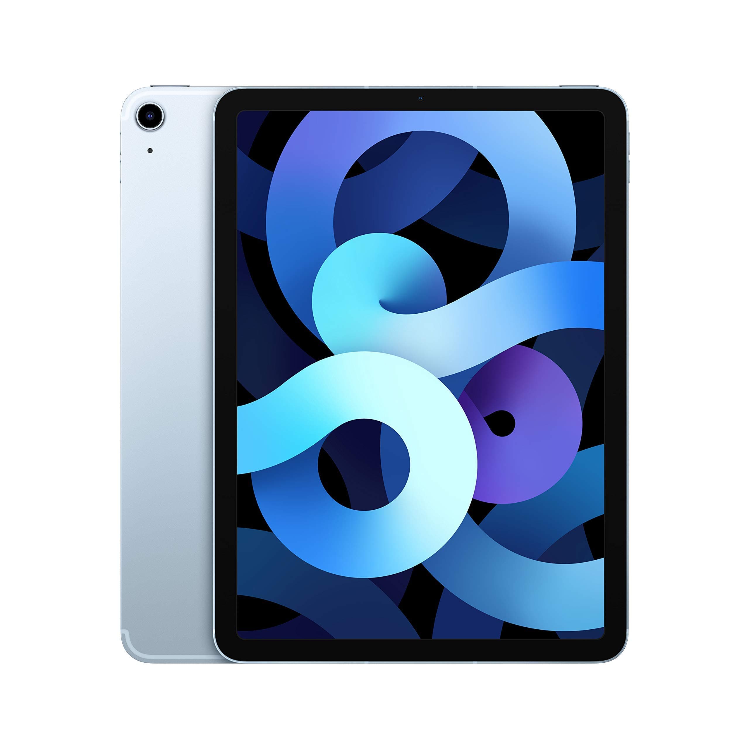 2020 Apple iPad Air (10.9-inch, Wi-Fi + Cellular, 64GB) Sky Blue (Refurbished) - Image 1