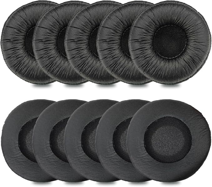 Earpads Earpads for Plantronics 50mm Earpads Replacement Ear Pads for Plantronics Blackwire 3210 3220 3320 C3225 HW261N HW510 HW520 Jabra Pro 920 930 9450 Biz 1500 2400 (10 Pieces) - Image 1