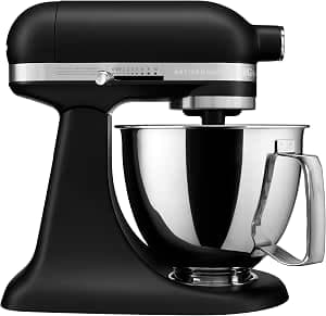 KitchenAid KSM3316XBM Artisan Mini Stand Mixer, 3.5 Litre, Matte Black