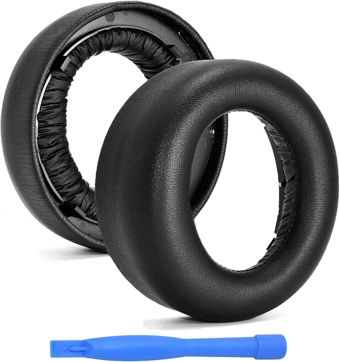 MMOBIEL Ear Pads Replacement for Sony PlayStation 3D Pulse Wireless Headphone – Protein PU Ear Pad Cushions - Earpads Replacement for Sony PlayStation 3D Pulse Wireless Headset – Black - Image 1