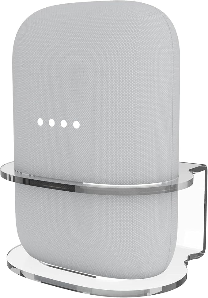 Wall Mount for Google Nest Audio, Simple and Robust Wall Mount Stand Mount for Google Nest Audio Holder with Cable Management, No Messy Cable (Transparent) - Image 1