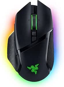 Razer Basilisk V3 Pro - Wireless Gaming Mouse (HyperScroll Tilt Wheel, Focus Pro 30K Optical Sensor, Chroma Lighting 13 Zones, 10+1 Programmable Buttons) Black