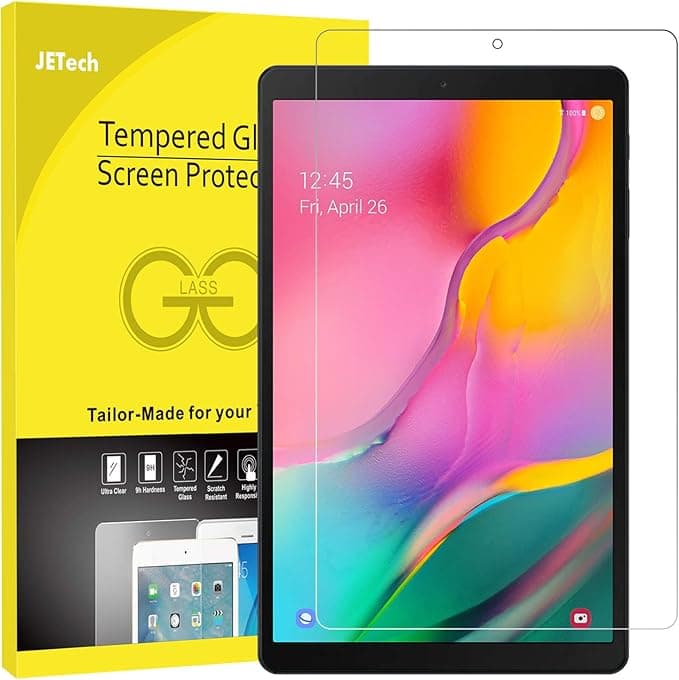 JETech Screen Protector Compatible with Samsung Galaxy Tab A 10.1 2019 (SM-T510/T515/T517), Tempered Glass Screen Protector - Image 1