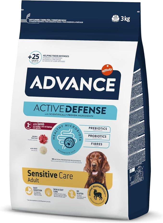 Advance Medium Maxi Sensitive Lamb Dry Food for Medium and Large Breed Dogs with Digestive Sensitivities with Lamb – 3 kg - Image 1