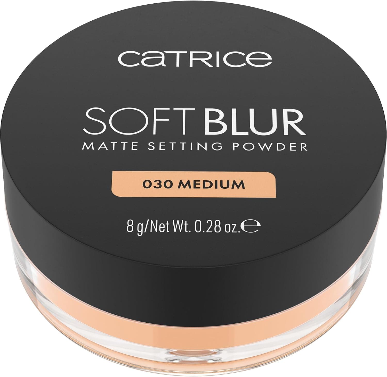 Catrice Soft Blur Matte Setting Powder 030 Medium, fini mat, poudre respirante, longue tenue, pour fixer le maquillage, formule légère, 8g - Image 1