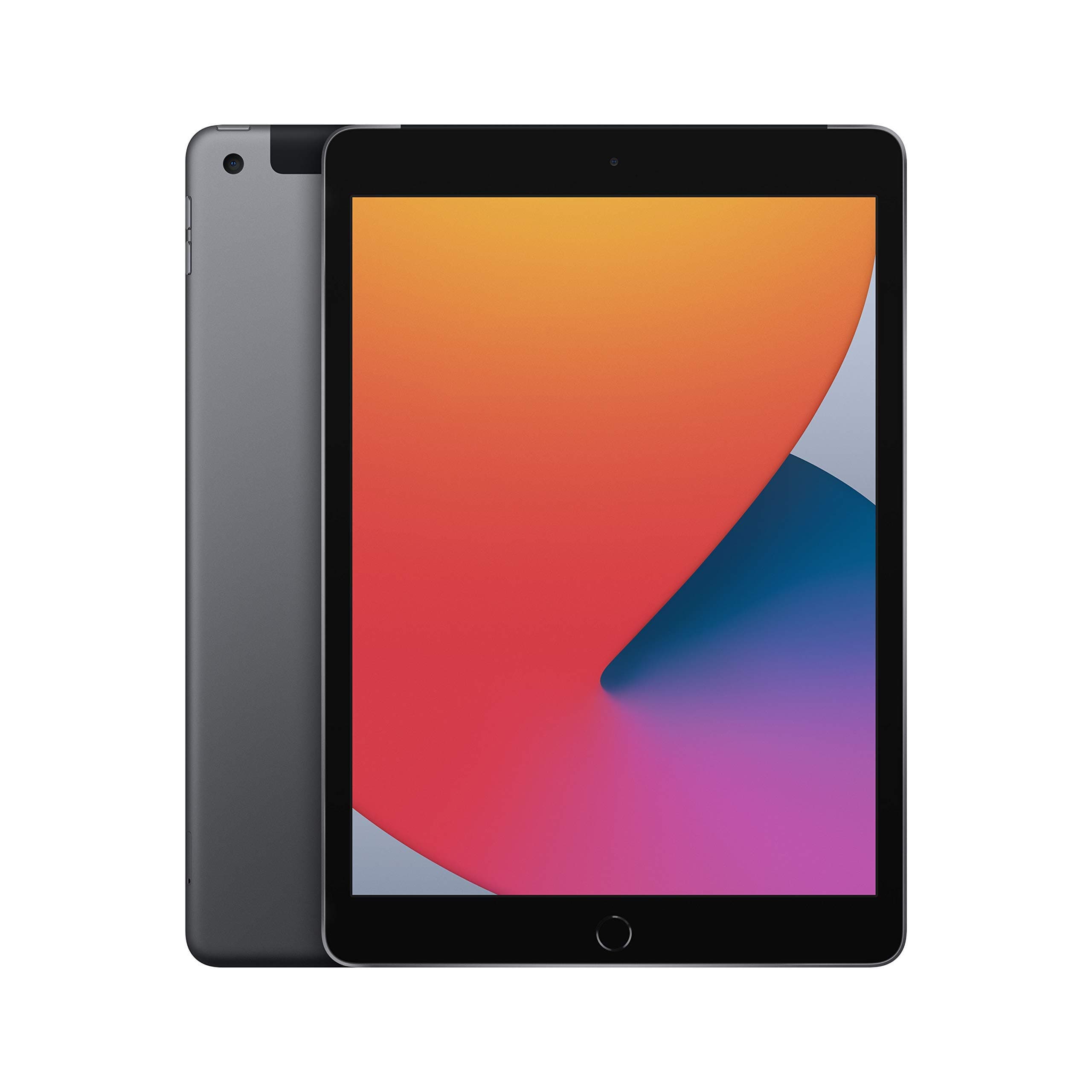 2020 Apple iPad (10.2-inch, Wi-Fi + Cellular, 128GB) Space Grey (Refurbished) - Image 1