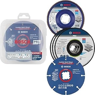 Bosch Bosch 5x PRO Cutting and Grinding Set for X-Lock (for Steel, Stainless Steel, Diameter 125 mm, Professional Accessory Small Angle Grinder)