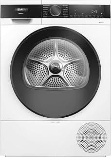 SIEMENS WQ33G2D41 iQ500 9kg Heat Pump Dryer Quick Dry with SpeedPack, AutoDry - Gentle Drying, Half Load, Wrinkle Protection, Charging Recommendation, LED Display, White