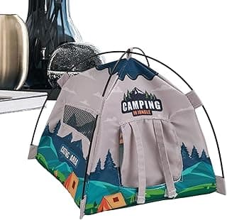 Dior Miniature Tente de Camping réaliste avec lumière à l'échelle 1 12 | Accessoires pour scènes et dioras, pour Jeu d'imitation intérieur et extérieur Jardin