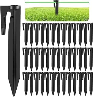 200 Pcs Robotic Wire Pegs Heavy Duty Plastic Fixing Pegs Hook Accessories for Robot Mower Peripheral Cables Compatible Husqvarna Gardena Worx Bosch
