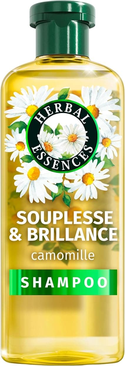 Herbal Essences Softness & Shine Shampoo Chamomile 250 ml for more supple and shiny curly and dull hair, chamomile extract and natural ingredients - Image 1