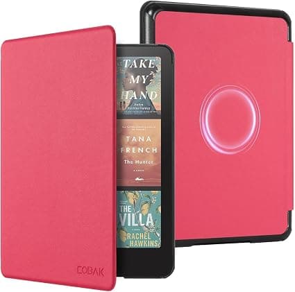 Samsung CoBak Magnetic Case for Kindle Paperwhite 12th Generation 2024 (7 inch) and Kindle Colorsoft - Compatible with iPhone MagSafe, Samsung Wireless Chargers/Belkin/Anker, Auto Sleep/Wake