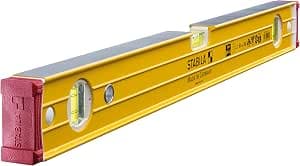 STABILA Level Type 96-2, 61 cm, extra-rigid aluminium profile, 1 horizontal flask, 2 vertical vials, damping tips, integrated non-slip, Made in Germany