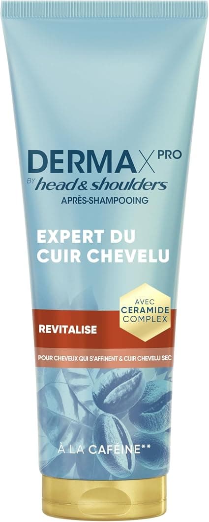 DermaXPro by Head & Shoulders Revitalises Light Conditioner 220ml with Caffeine and Ceramic Complex, Moisturizes Dry Scalp and Fine Hair, Protection Against Dandruff - Image 1