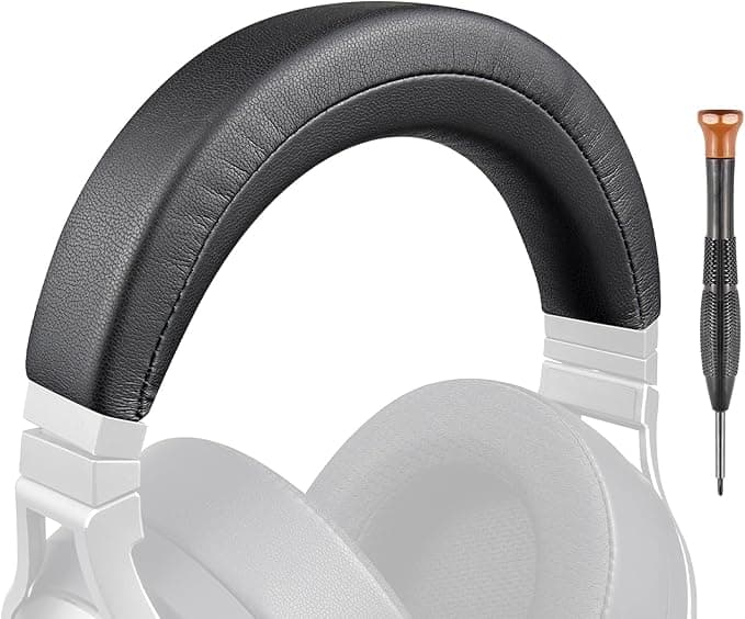 SOULWIT Protein Leather Headband Cover for Corsair Virtuoso RGB Wireless XT SE Gaming Headset, Replacement Cushion for Headband Repair Headband - Image 1