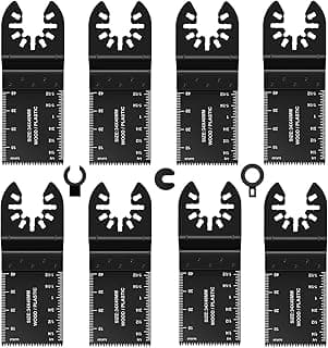 Lame Scie Oscillante, Outil Multifonction Universelle Accessoires pour Plastique, Bois, Métal, Lame Multitool pour Fein Multimaster, Ryobi, Milwaukee, Bosch, Dremel, Rockwell