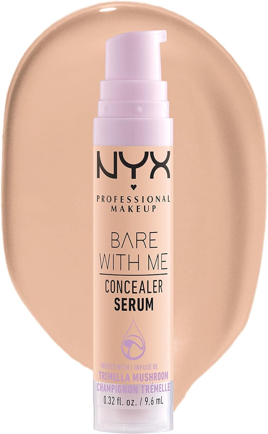 NYX Professional Makeup Anti-Cernes Sérum Correcteur Bare With Me, Fini Naturel, Couvrance Moyenne, Teinte : Vanilla (03)