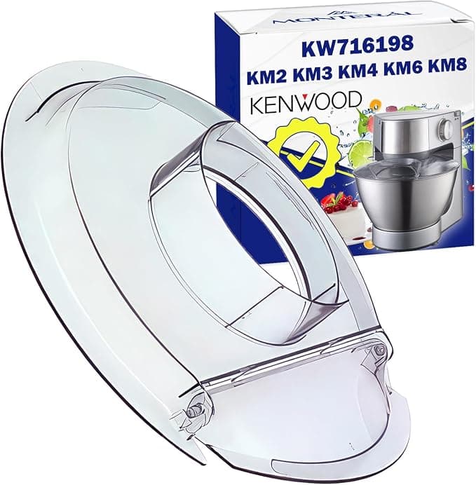 MONTERAL Anti-Splash Lid for Kitchen Processor 245 x 39 mm with Original Code KW716198 31227 for Kenwood KM2 KM3 KM4 KM6 KM8 - Image 1