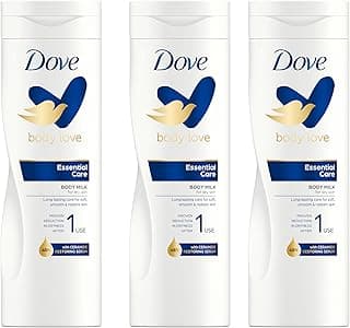 Dove Dove Body Love Lotion Corporelle pour une peau enrichie et hydratée dès la première utilisation Essential Care hydratant avec glycérine 400 ml lot de 3