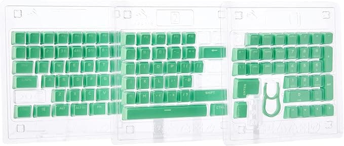 Corsair PBT DOUBLE-SHOT PRO Keycap Mod Kit (PBT keys, bottom row standard compatibility, rough surface, 1.5mm thick walls with backlit character, O-Ring dampers - Image 1