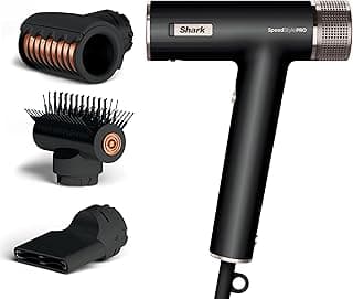 SpeedStyle Pro Hair Dryer, Ultra-Fast Hair Dryer, For Straight or Wavy Hair, Scalp Shield Technology, 3 Tips, Lightweight, Ionic, No Thermal Damage, Black HD731EU